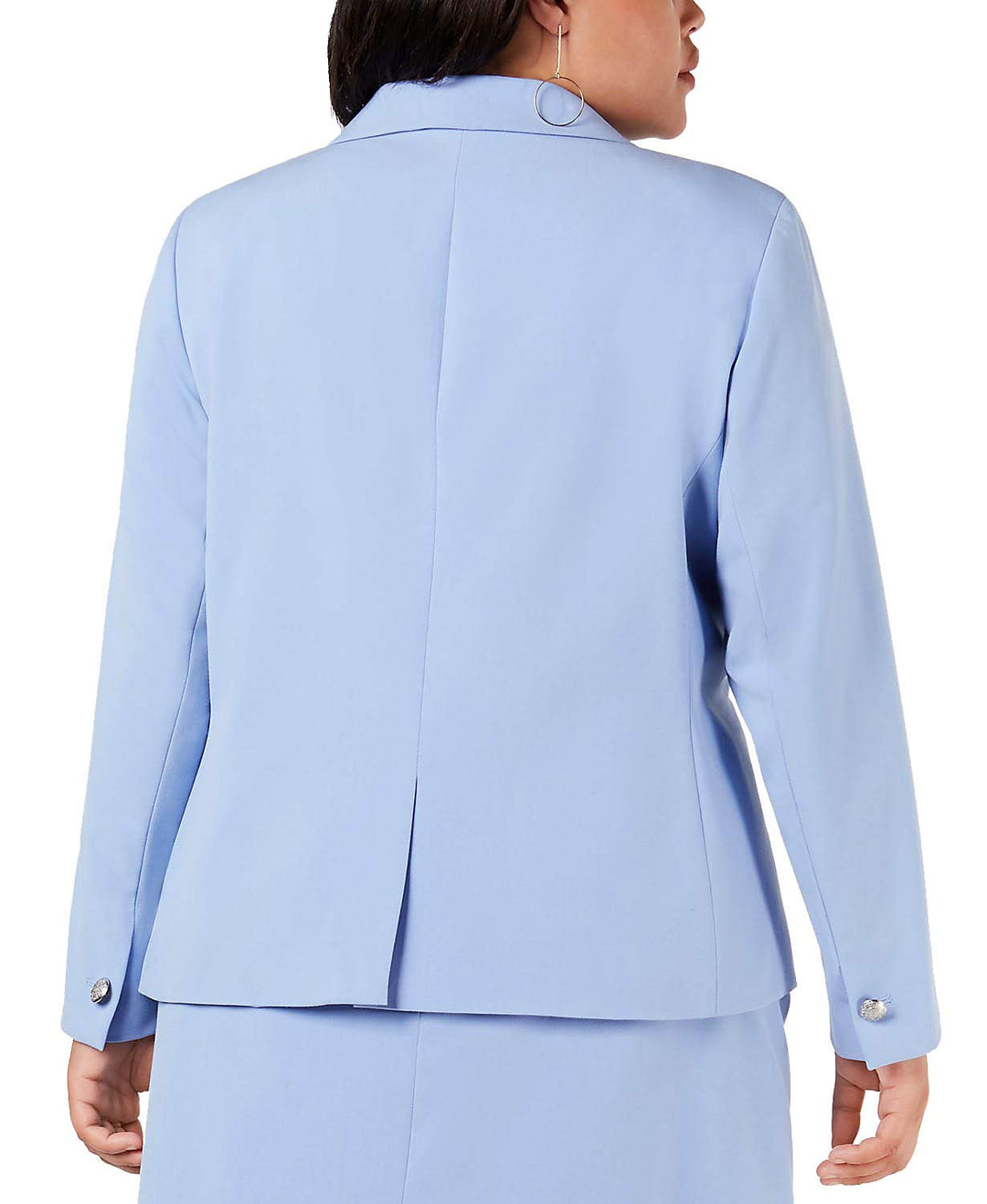 Trendy Plus Size Notch-Collar Single-Button Jacket