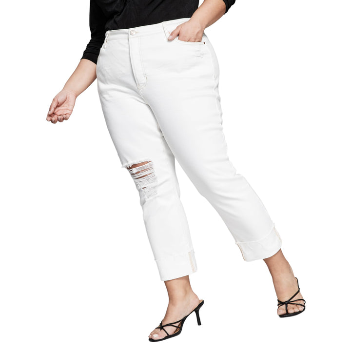Now This Trendy Plus Size Vintage Straight Leg Jeans