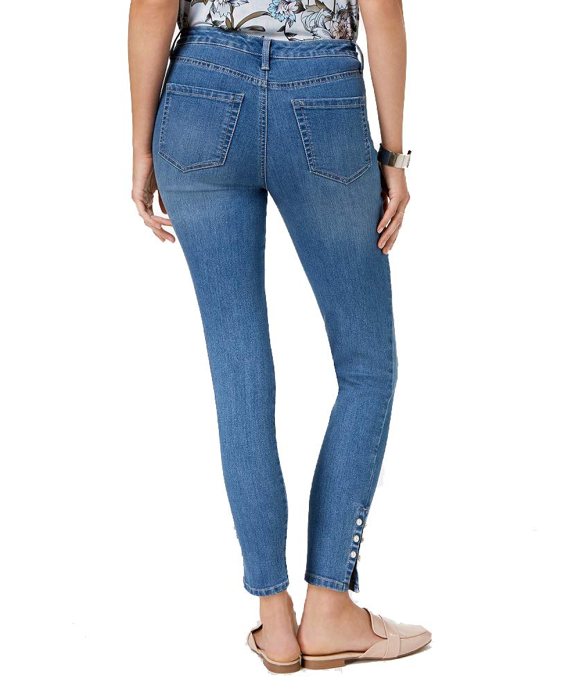 Charter Club Faux Pearl Embellished Skinny Jeans