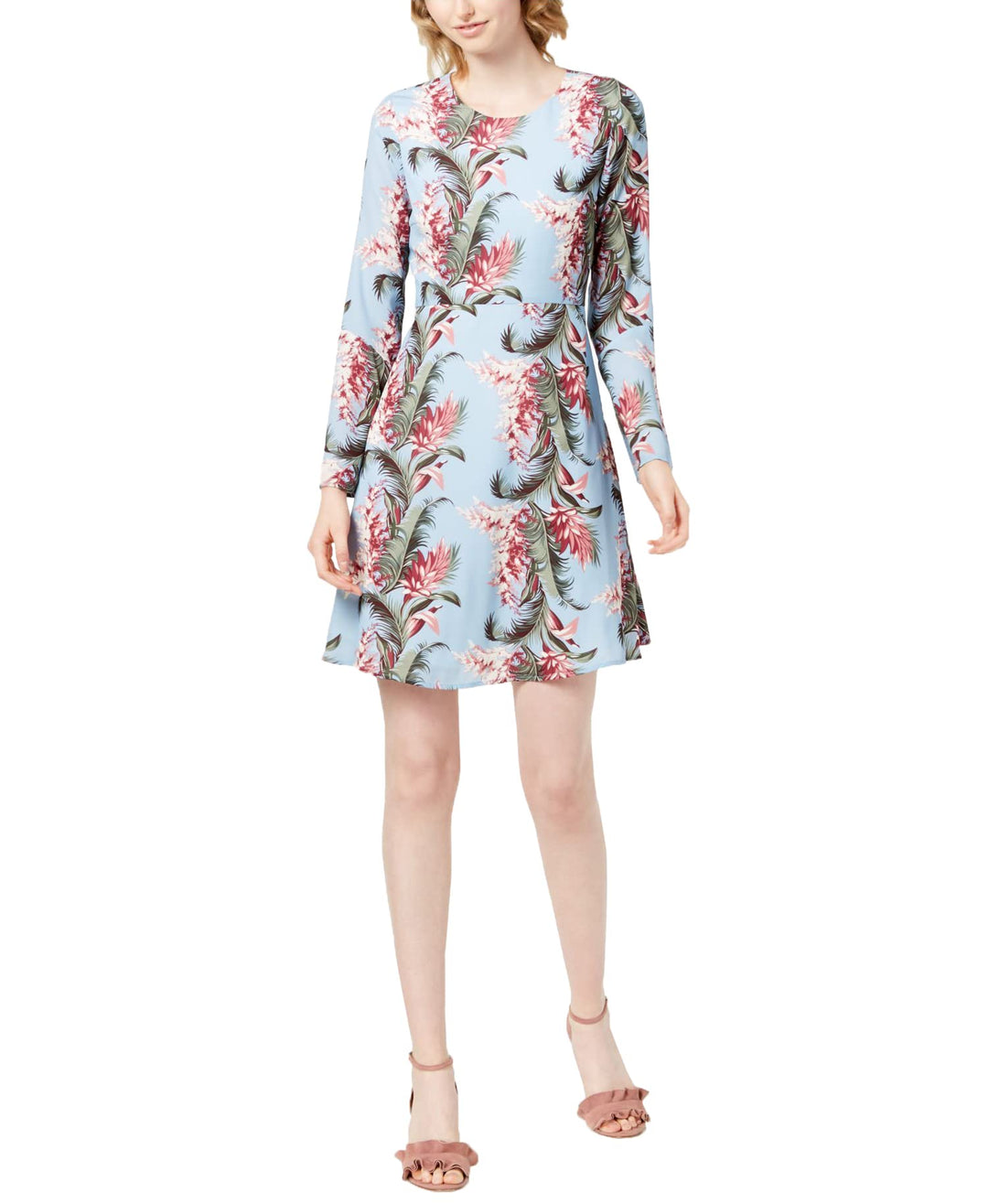 Maison Jules Off The Shoulder Floral Print Dress