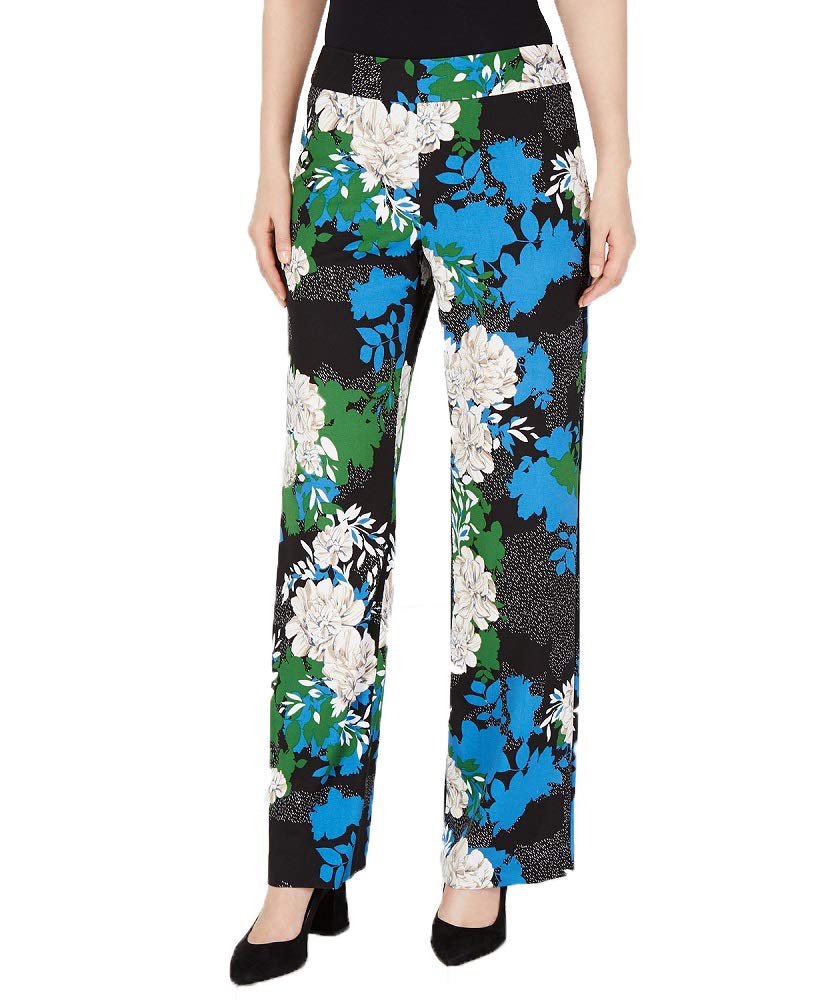 I.N.C. Printed Wide-Leg Cr&ecirc;pe Pants