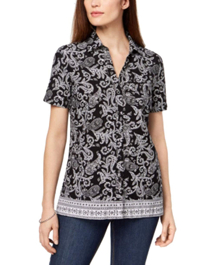 Karen Scott Printed Shirt