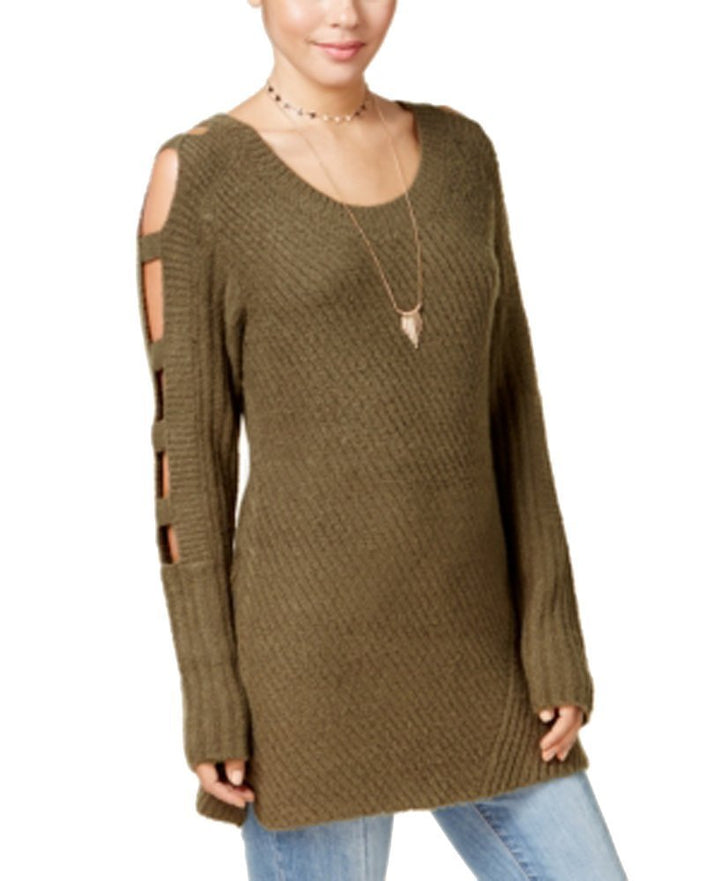 Almost Famous Juniors Ladder Sleeve Sweater