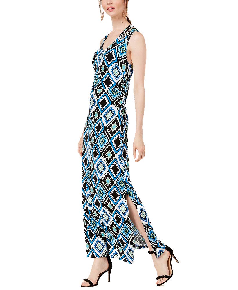 Printed Crisscross Maxi Dress