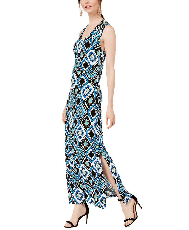 Printed Crisscross Maxi Dress