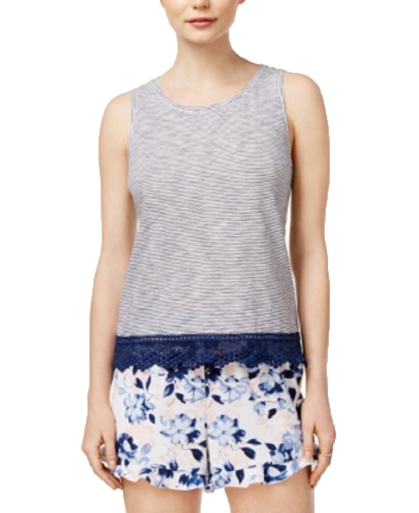 Maison Jules Cotton Crochet Contrast Top