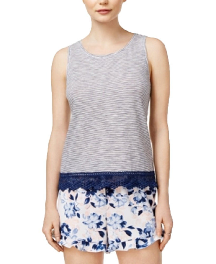 Maison Jules Cotton Crochet Contrast Top