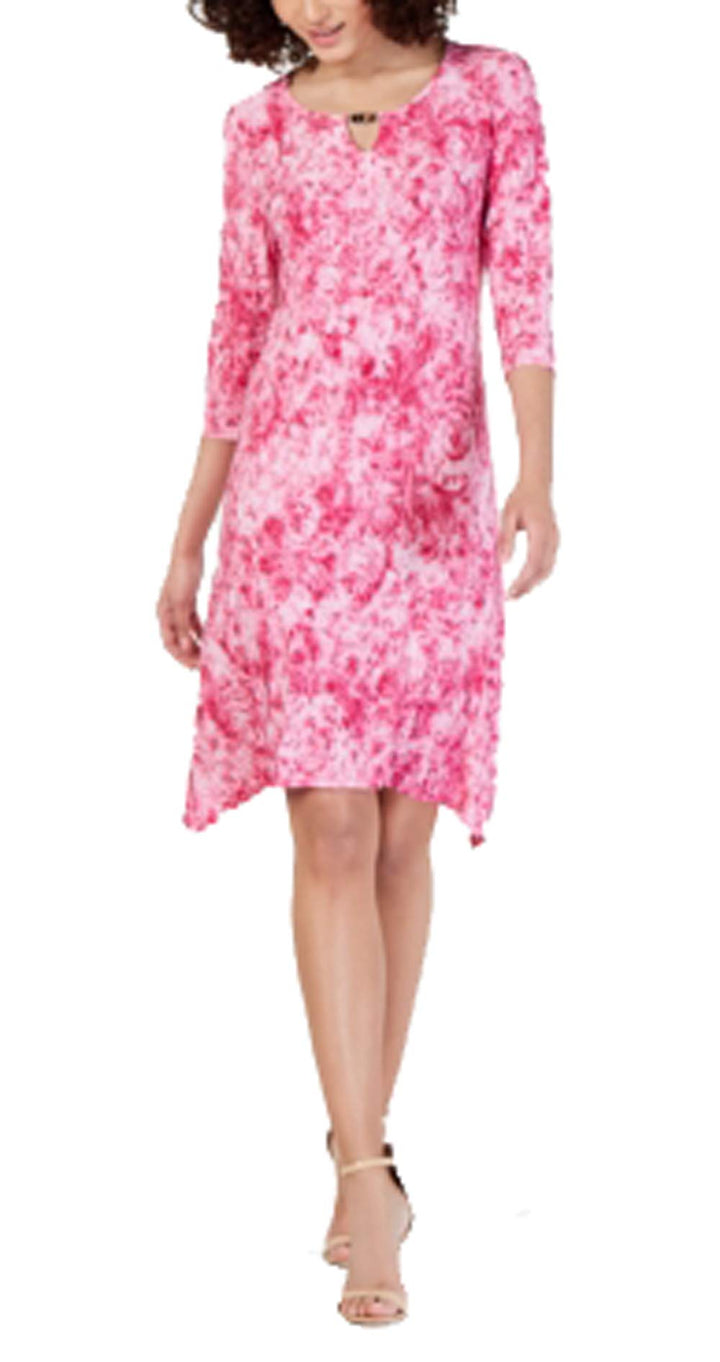 Petite Embellished Tie-Dyed Dress
