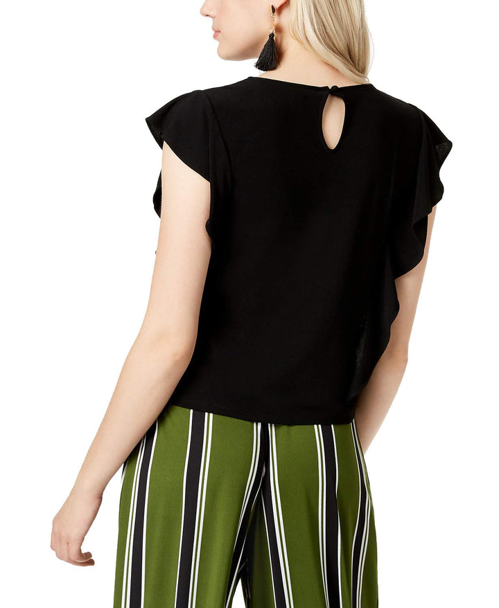 Bar III Ruffle Sleeve Top