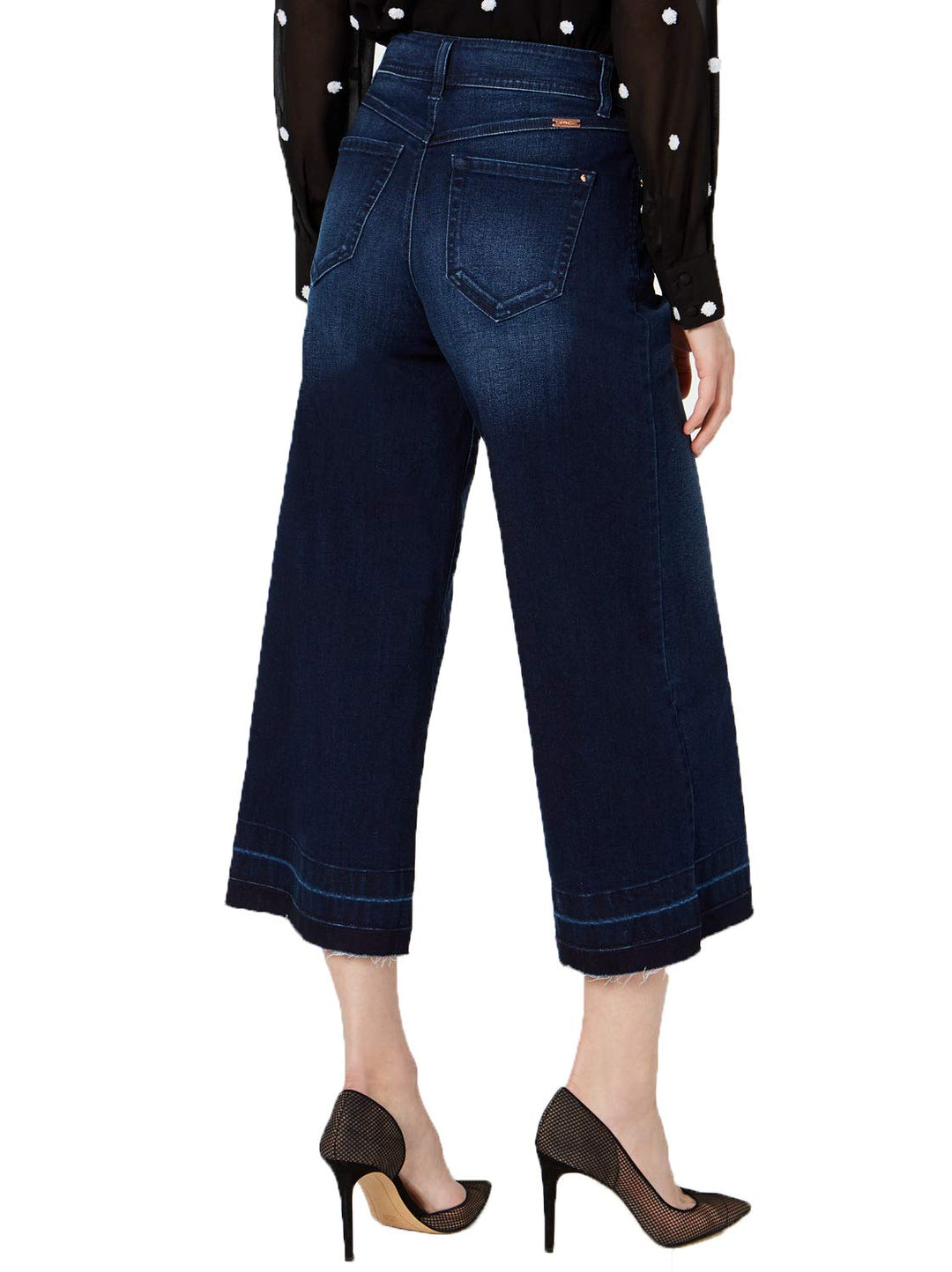 INC Petite Cropped Wide-Leg Denim
