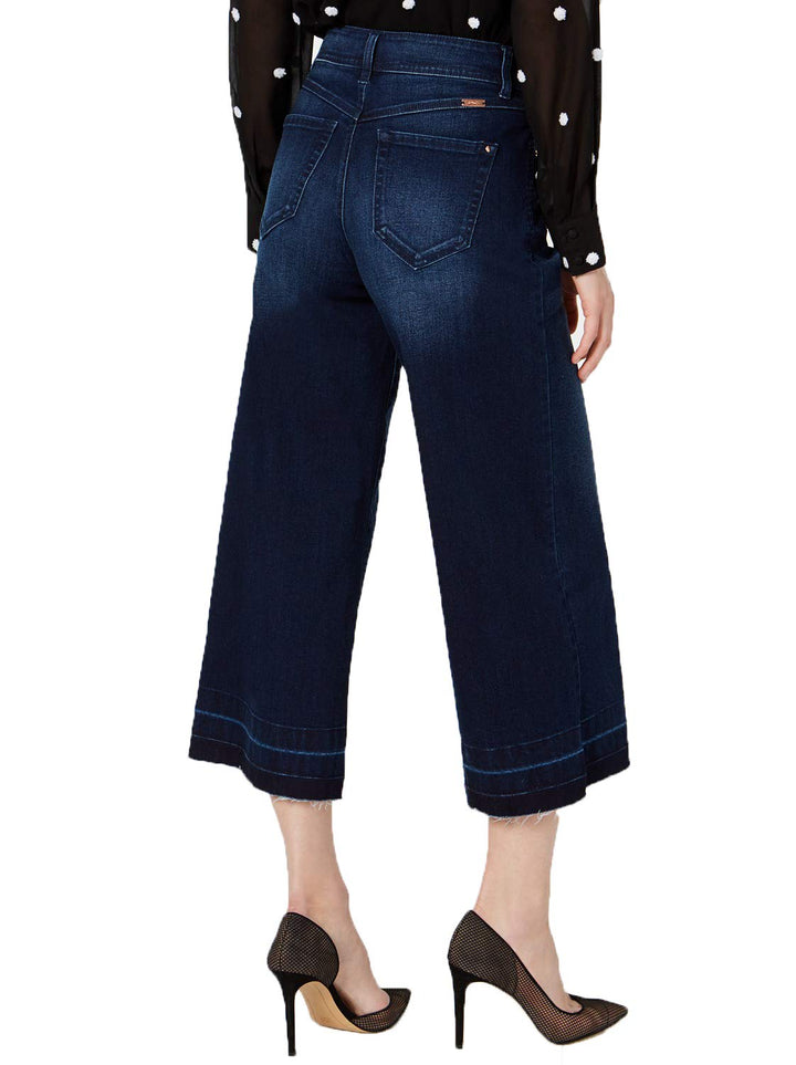 INC Petite Cropped Wide-Leg Denim