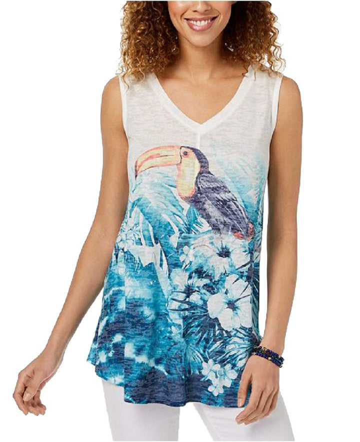 Style & Co Graphic Swing Tank Top