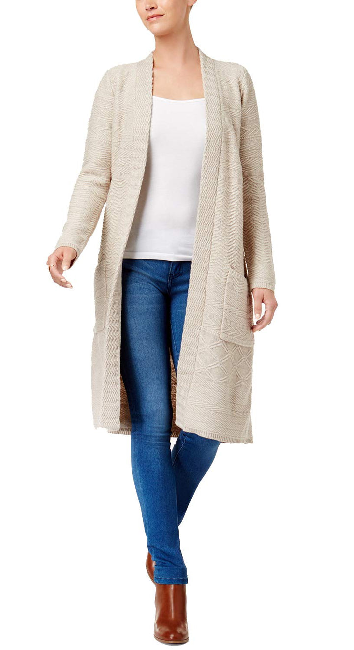 Style & Co Open Front Duster Cardigan