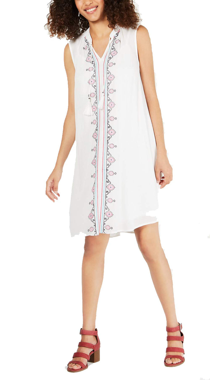 Style & Co Petite Embroidered Dress