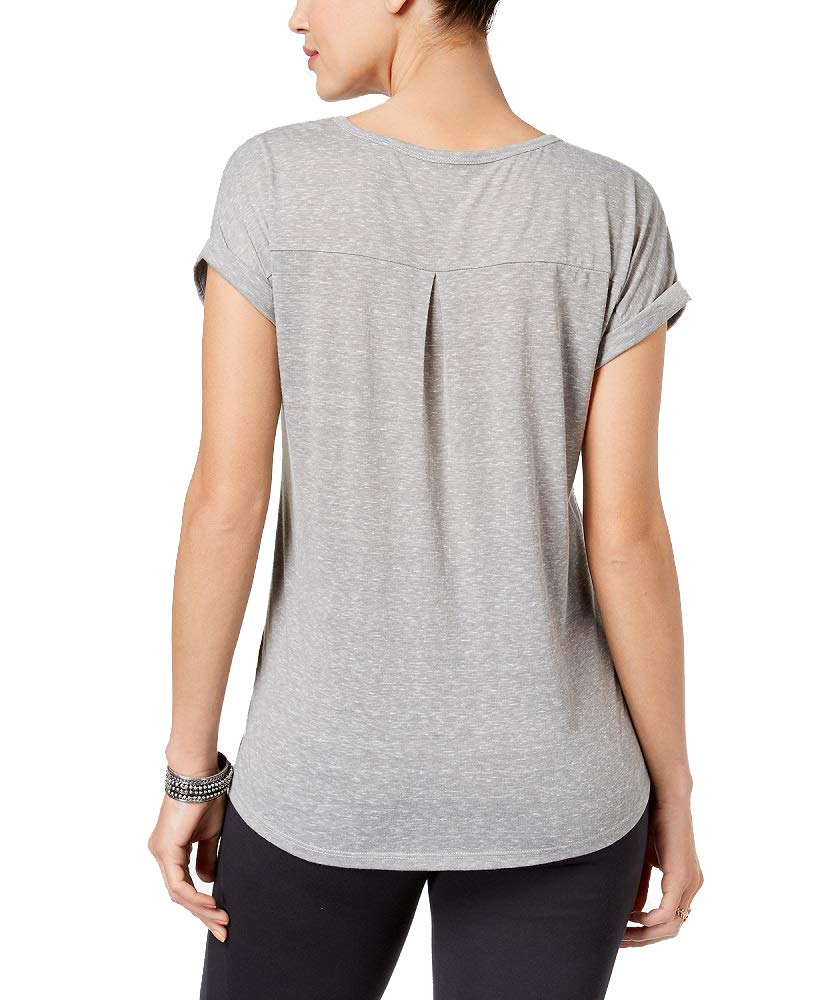 Style & Co Petite Printed V Neck T-Shirt