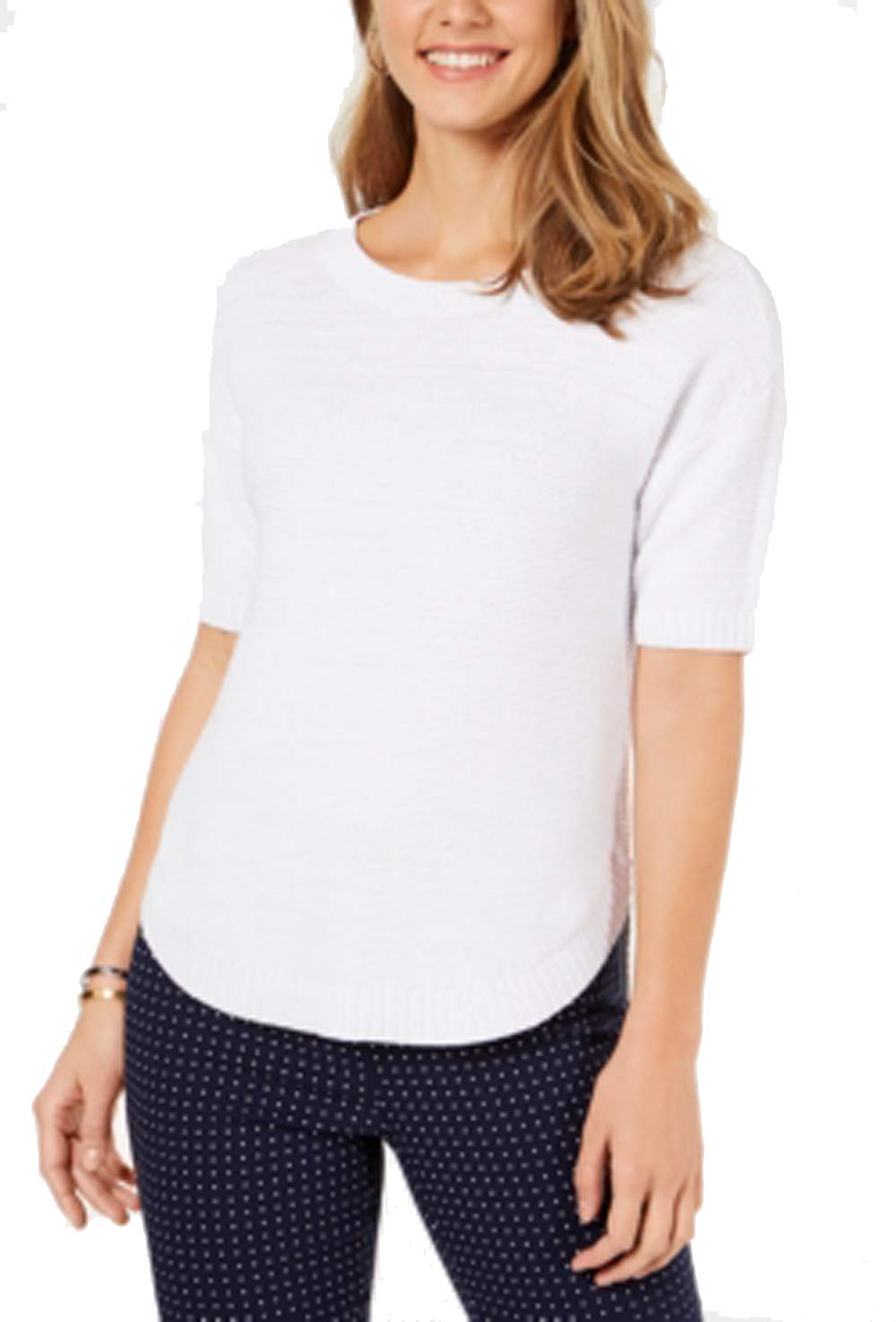Charter Club Cotton Short Sleeve Sweater