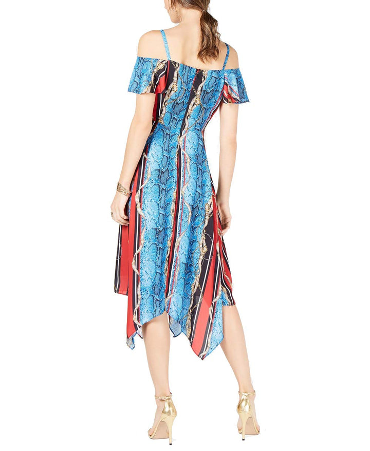 INC Cold-Shoulder Surplice Dress