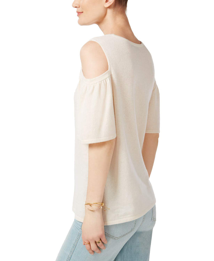 Charter Club Cashmere Cold Shoulder Sweater