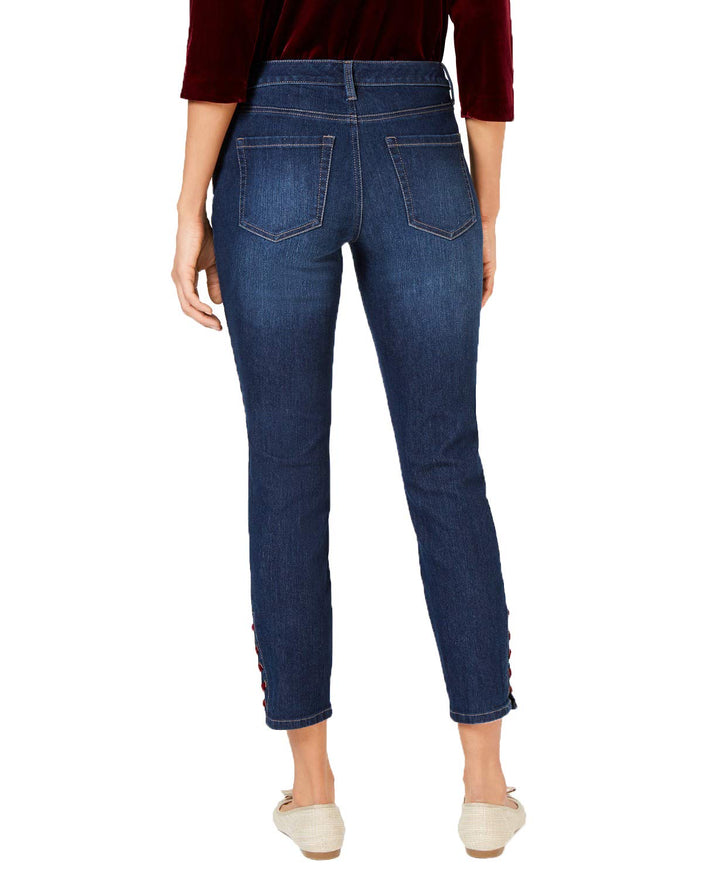 Charter Club Lace Up Hem Jeans