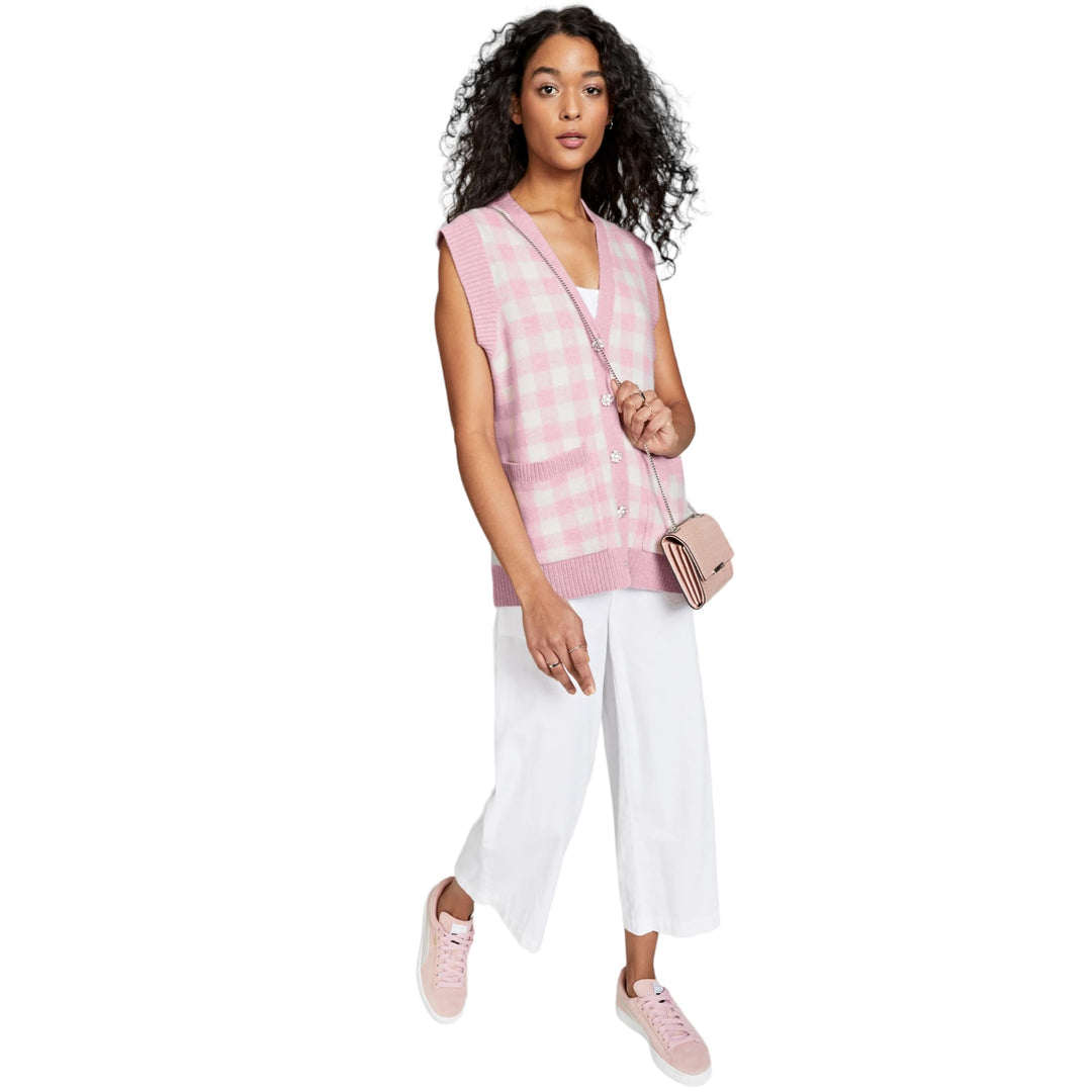 Charter Club Cashmere Gingham Vest
