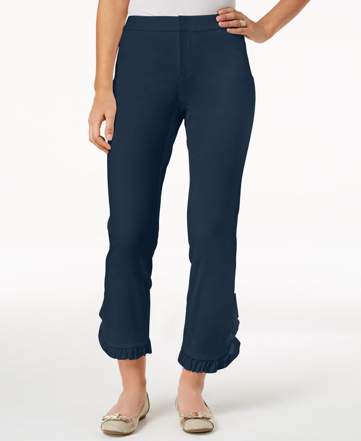Charter Club Newport Ruffled Cropped Pants
