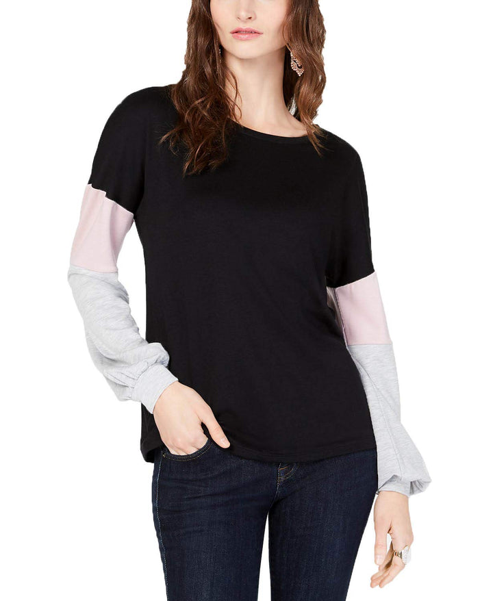 Colorblocked Sleeve Top
