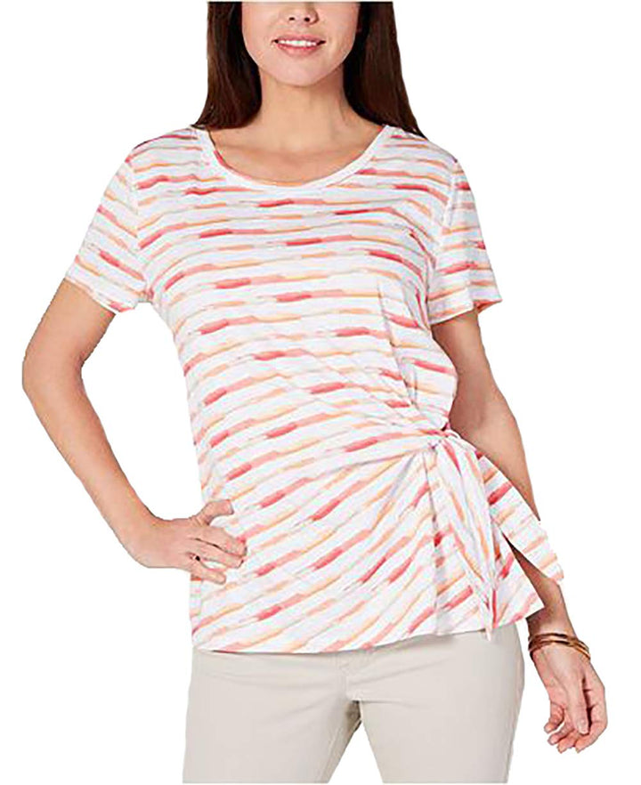 Petite Brushstroke Bliss Tie-Side Top