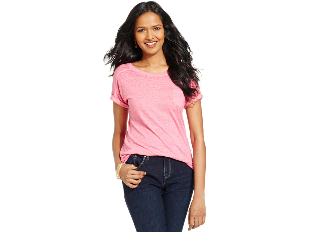 Style & Co One Pocket Burnout Tee