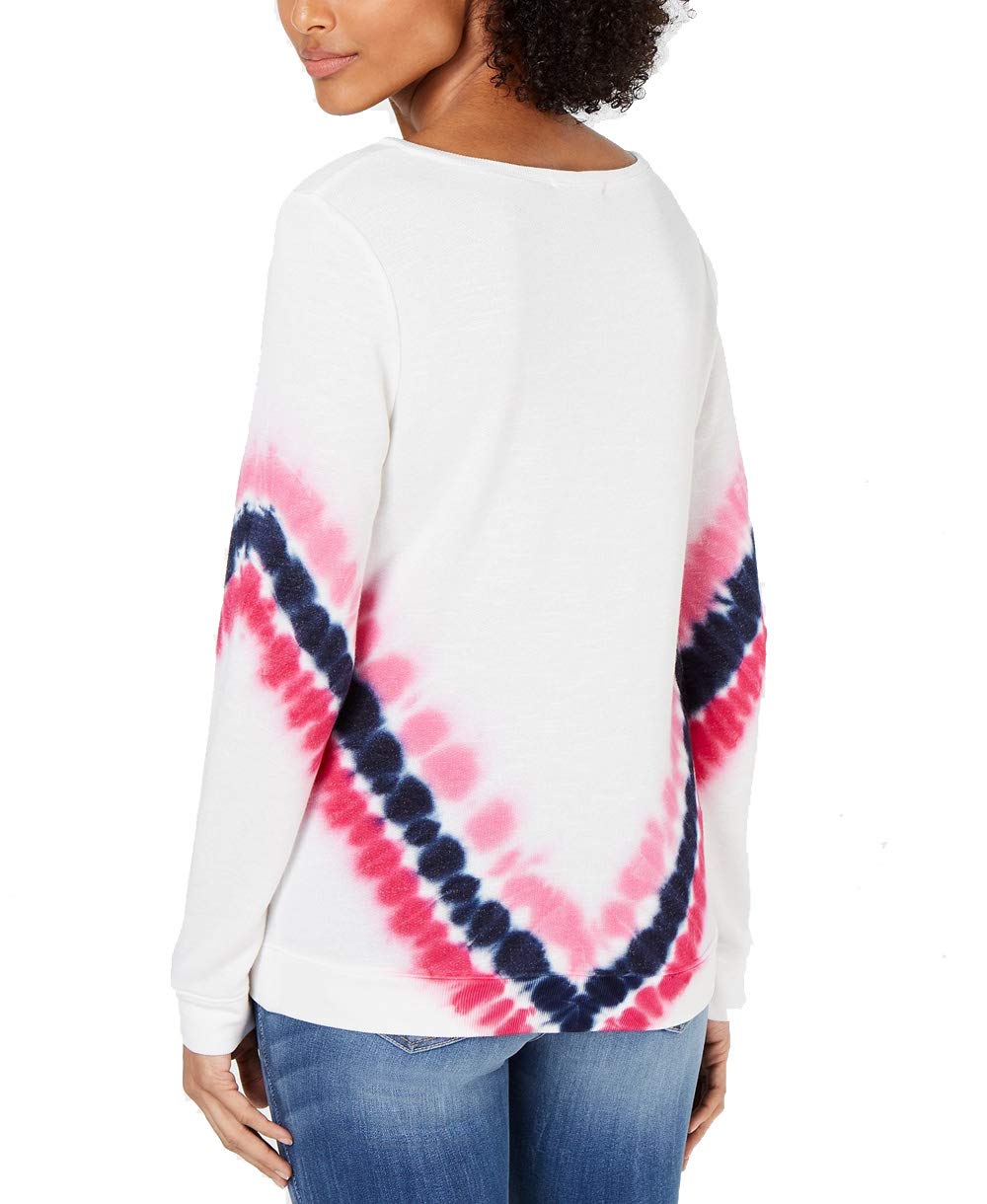 V Neck Tie Dye Sweatshirt
