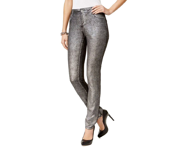 INC International Concepts Metallic Skinny Jeans