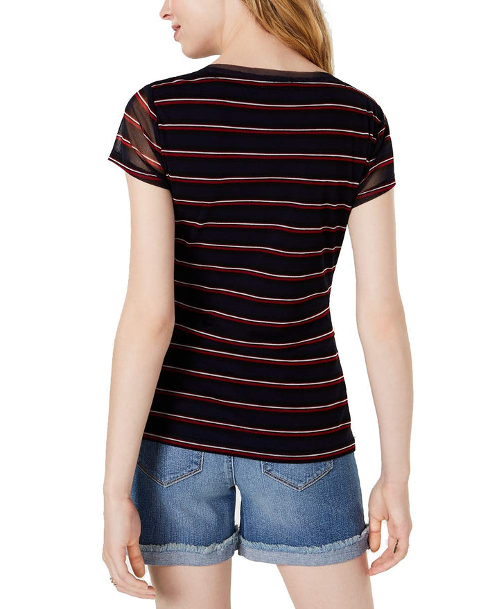 Petite Double Layer V Neck Top