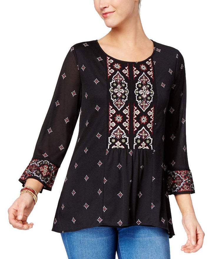 Beaded Embroidered Top