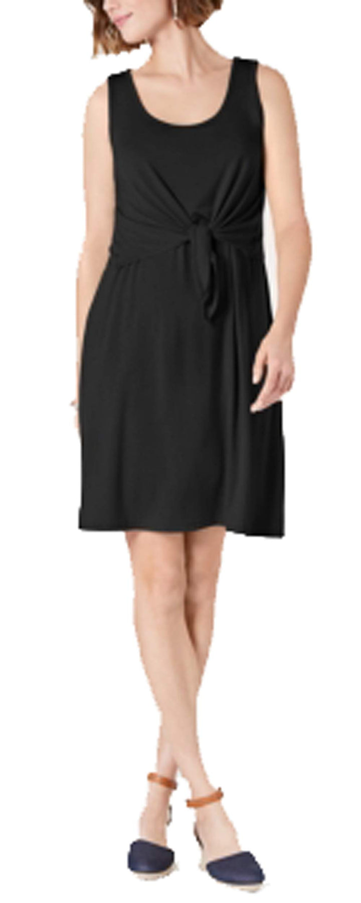 Petite Sleeveless Tie-Front Dress