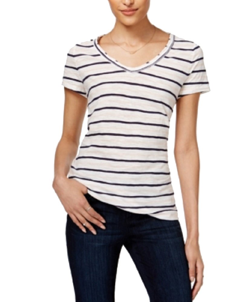 Maison Jules Cotton Striped Top