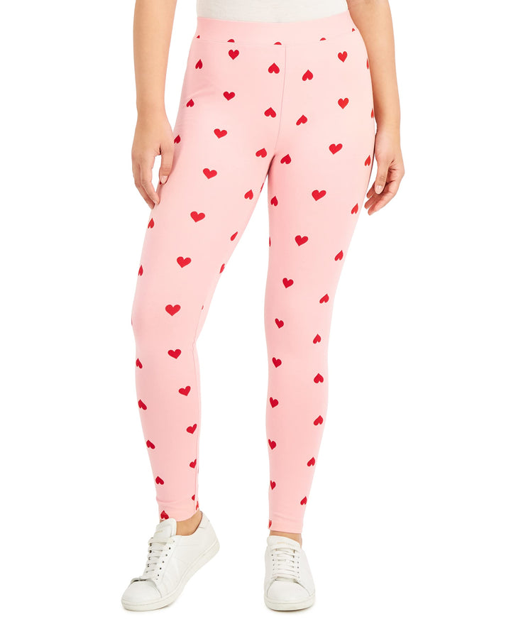 Style & Co Petite Heart Print Leggings