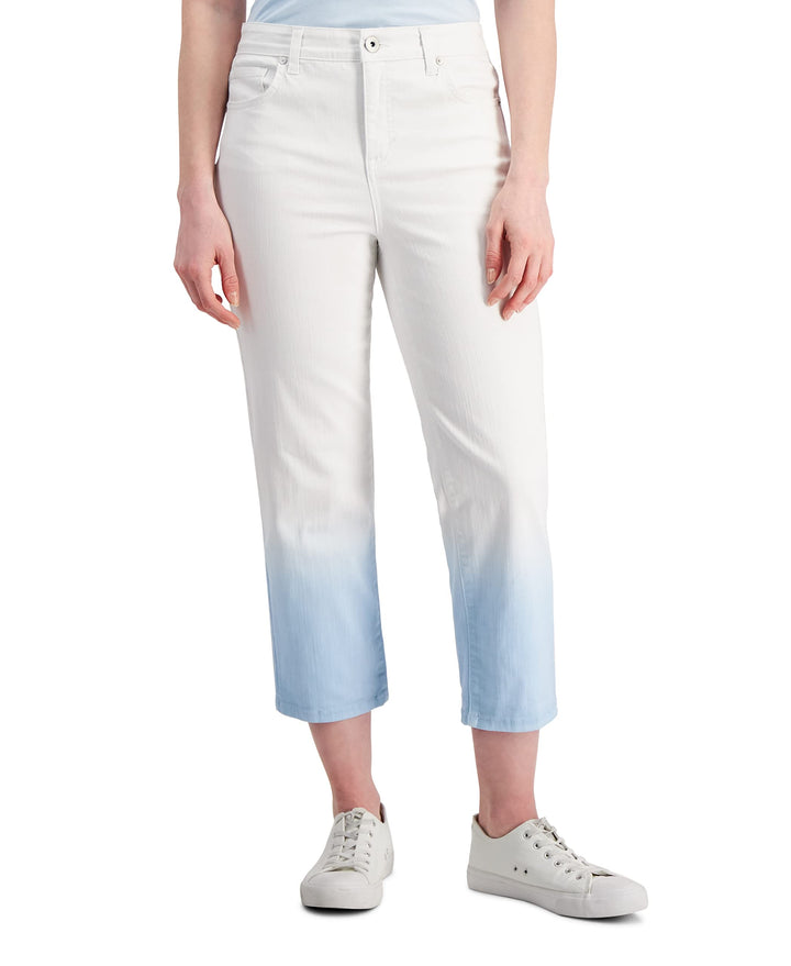 Style & Co Curvy Cuffed Capri Jeans