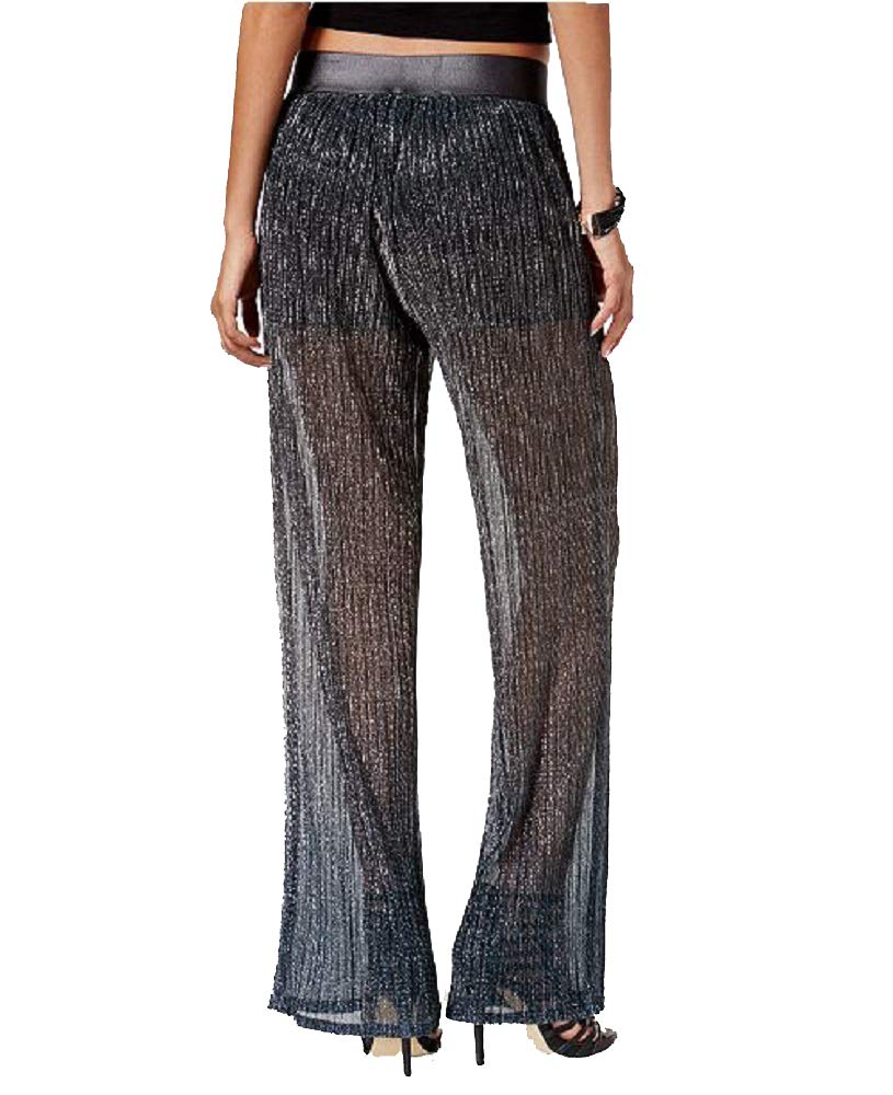 Be Bop Juniors Metallic Semi Sheer Pants