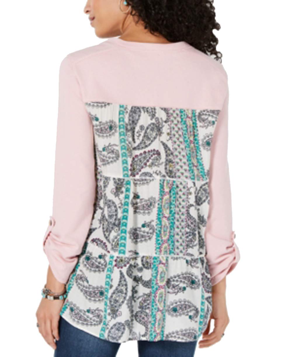 Printed Tiered-Back Top