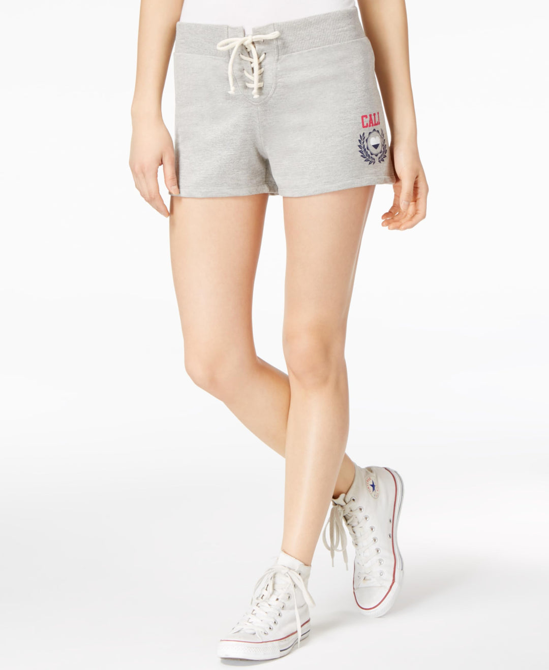 Ulta Flirt Juniors Lace Up Active Graphic Shorts