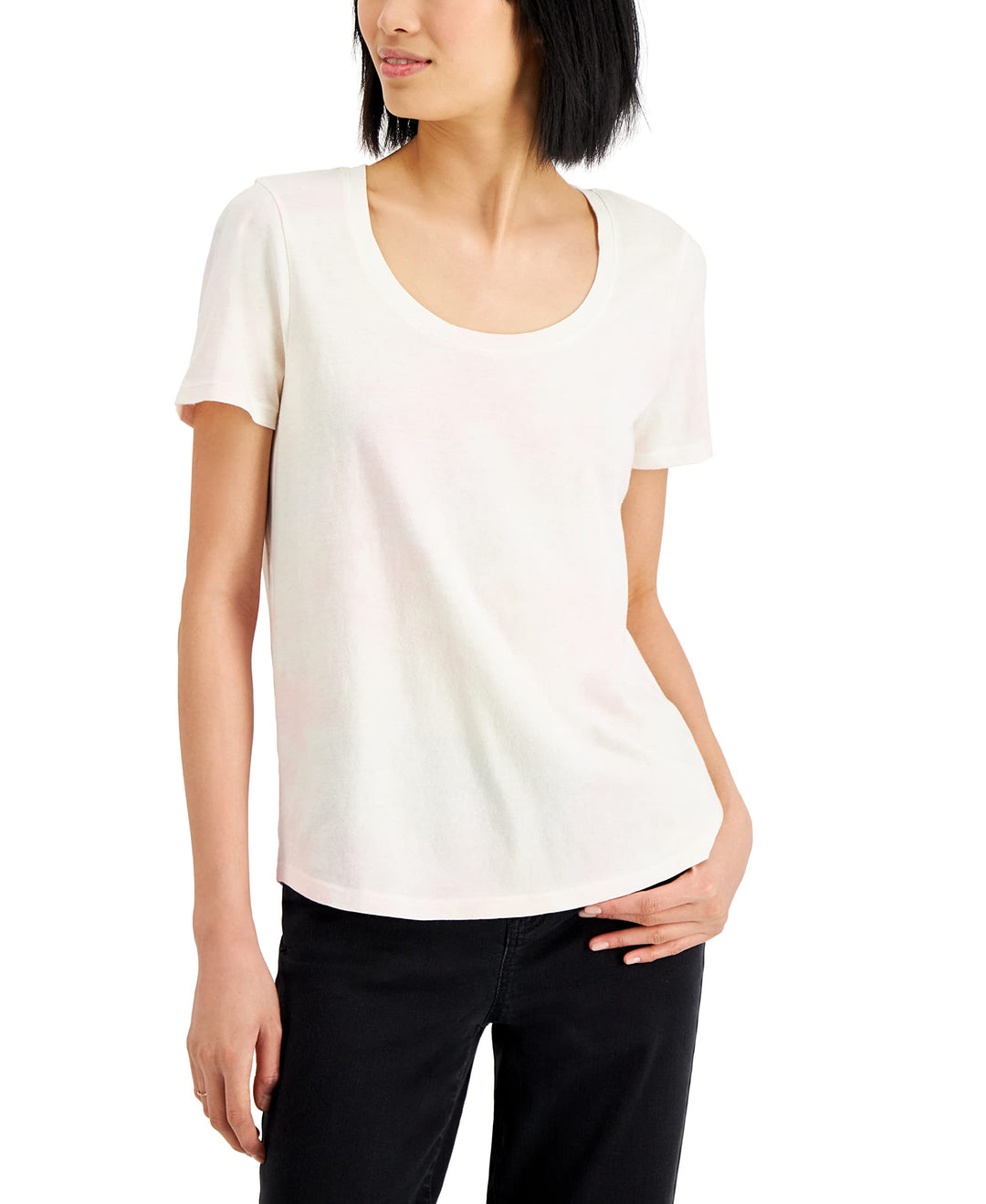 Style & Co Printed Cotton T-Shirt