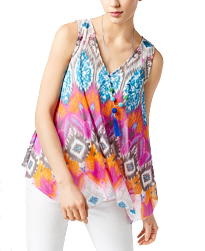 INC International Concepts Handkerchief Hem Tank Top
