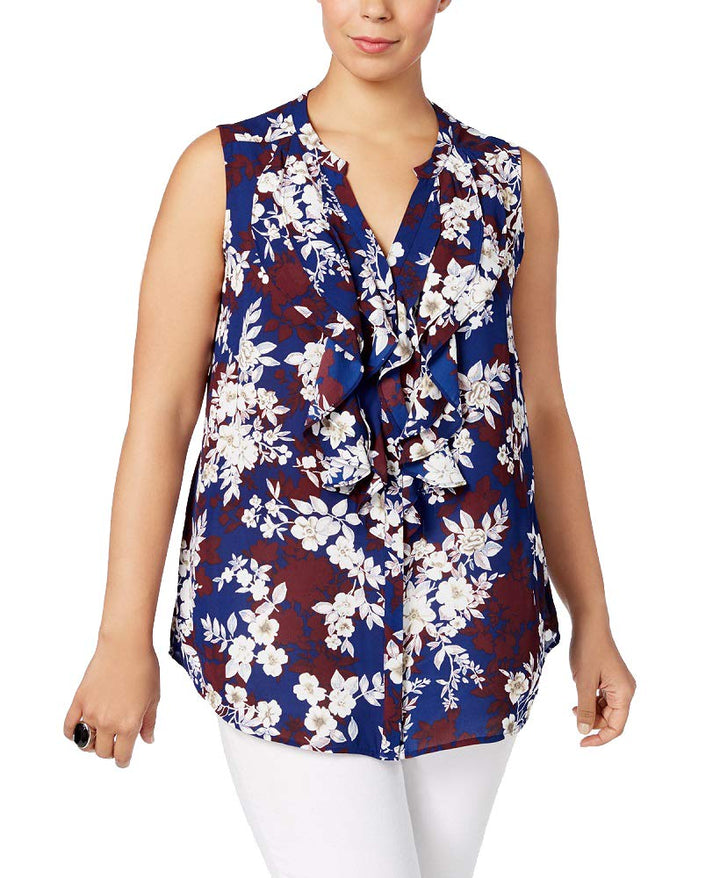 Charter Club Plus Size Ruffled Blouse