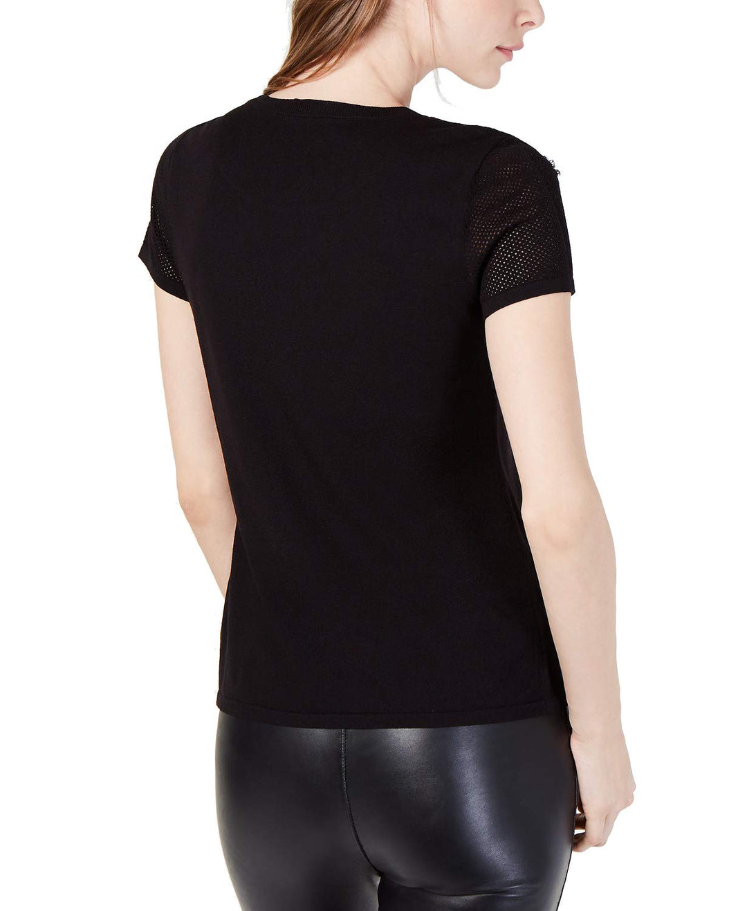 INC Embellished Short-Sleeve Sweater