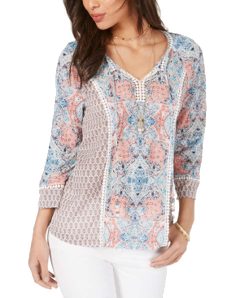 Printed Trim Tie Top