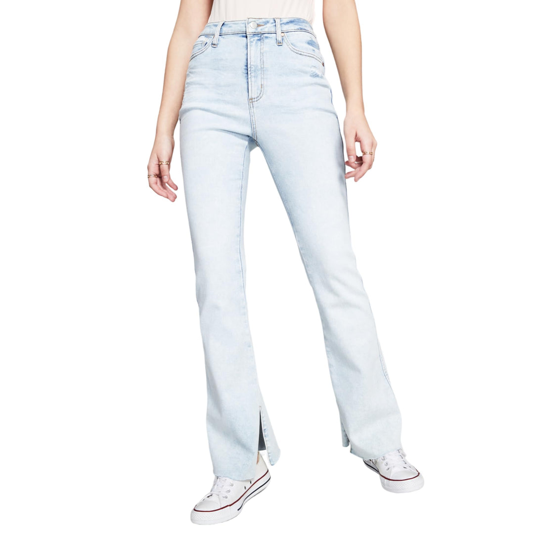 Now This Flared Slit Leg Jeans