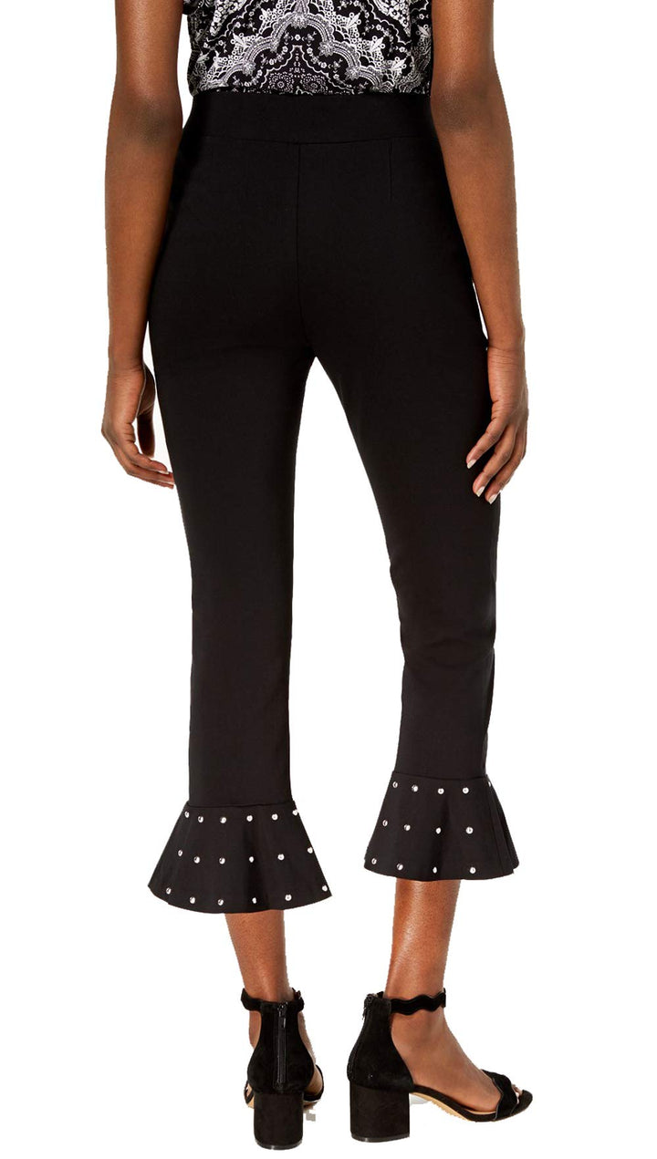 Petite Studded Ruffle Hem Pants