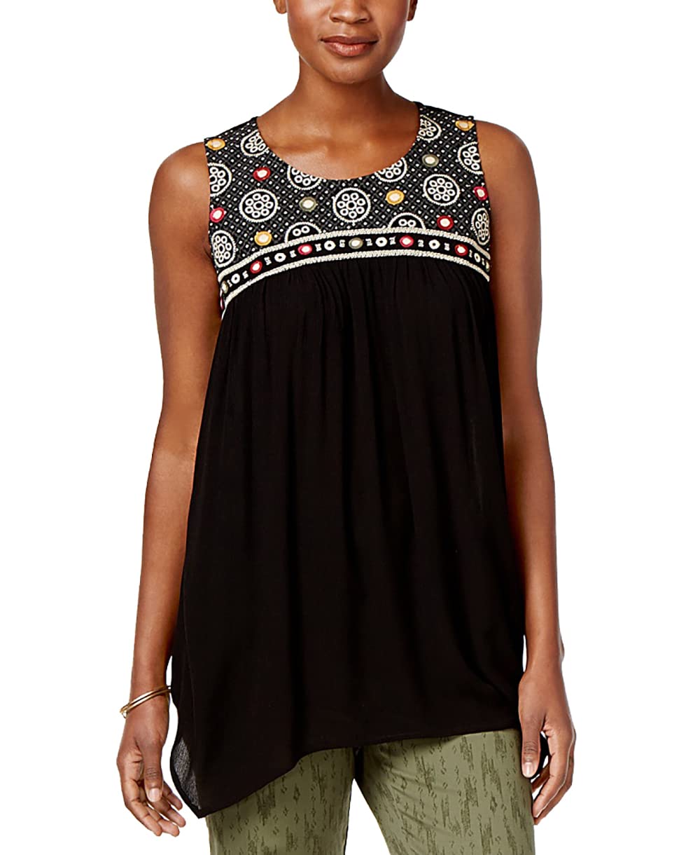 Style & Co Petite Embroidered Top