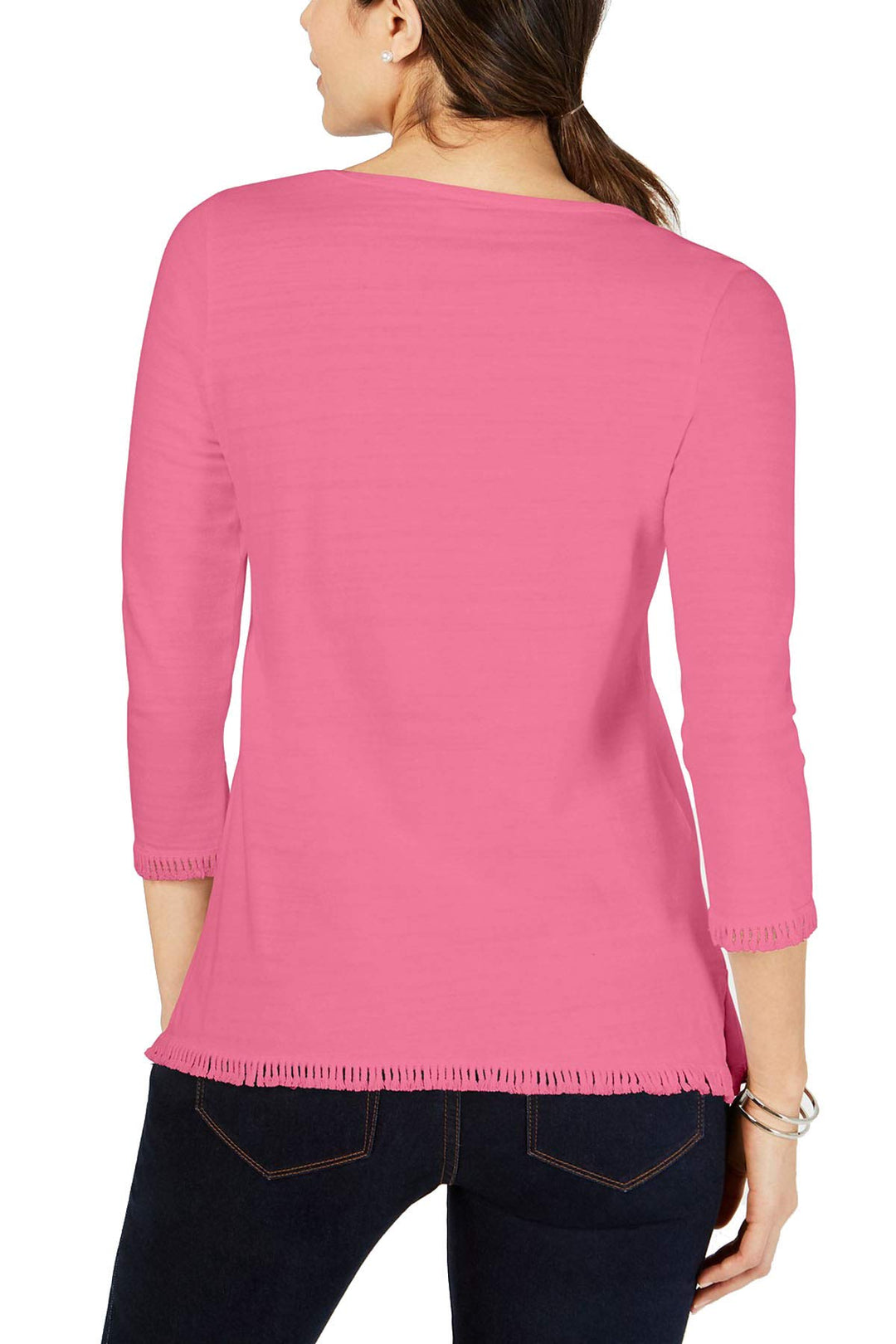 Cotton Lace-Trim Top