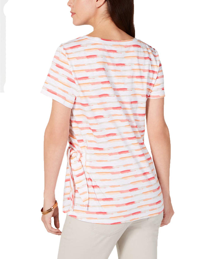 Petite Brushstroke Bliss Tie-Side Top