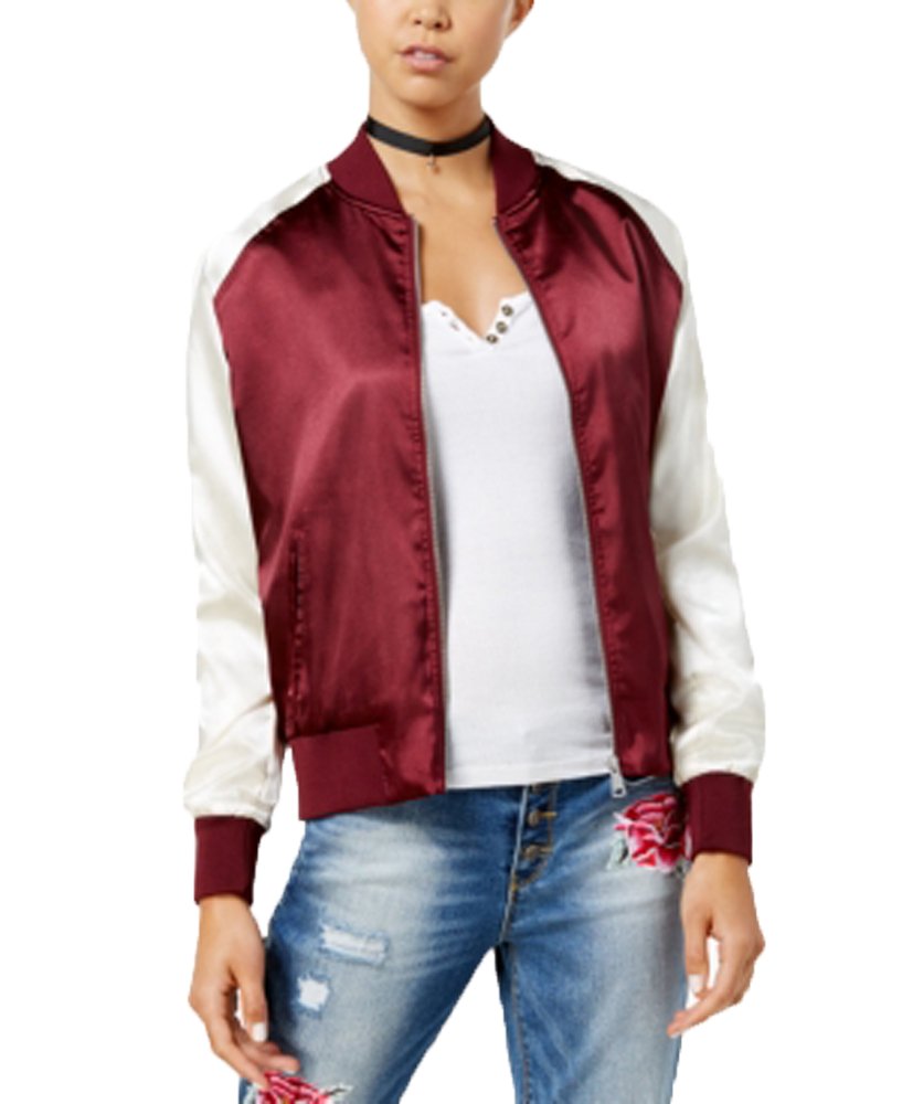 Say What Juniors Graphic Bomber Jacket